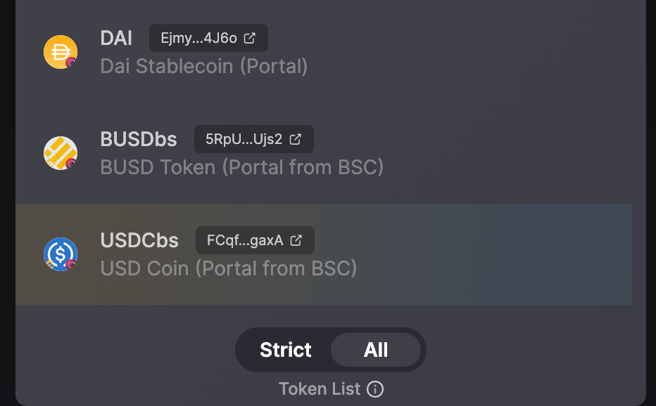 Strict vs All Toggle